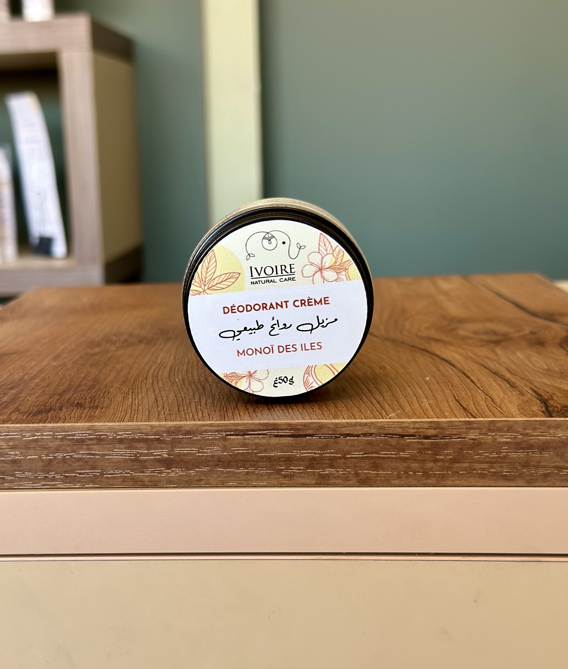 Déodorant naturel crème Monoï des îles